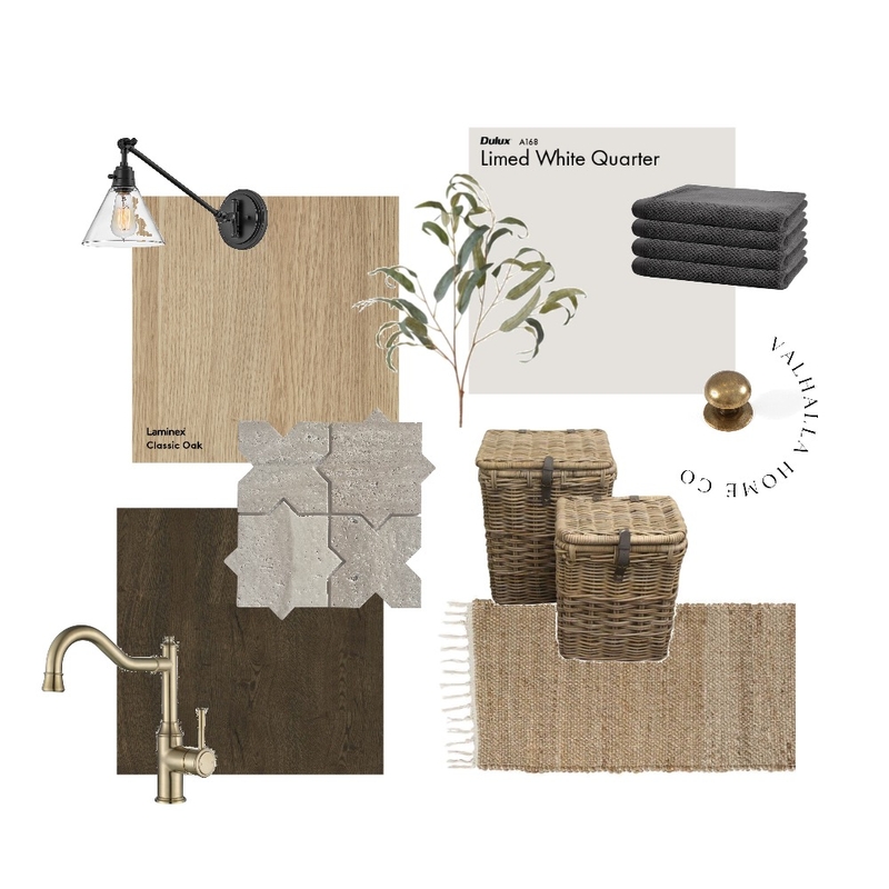 Rustic Laundry Mood Board by Valhalla Home Co on Style Sourcebook