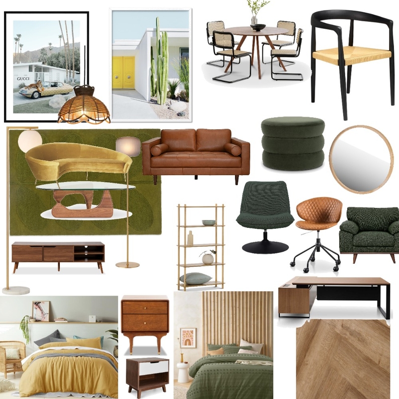 midcentury all rooms Mood Board by Charhughes on Style Sourcebook