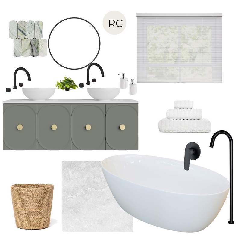 Naturalistic bathroom Mood Board by undefined on Style Sourcebook