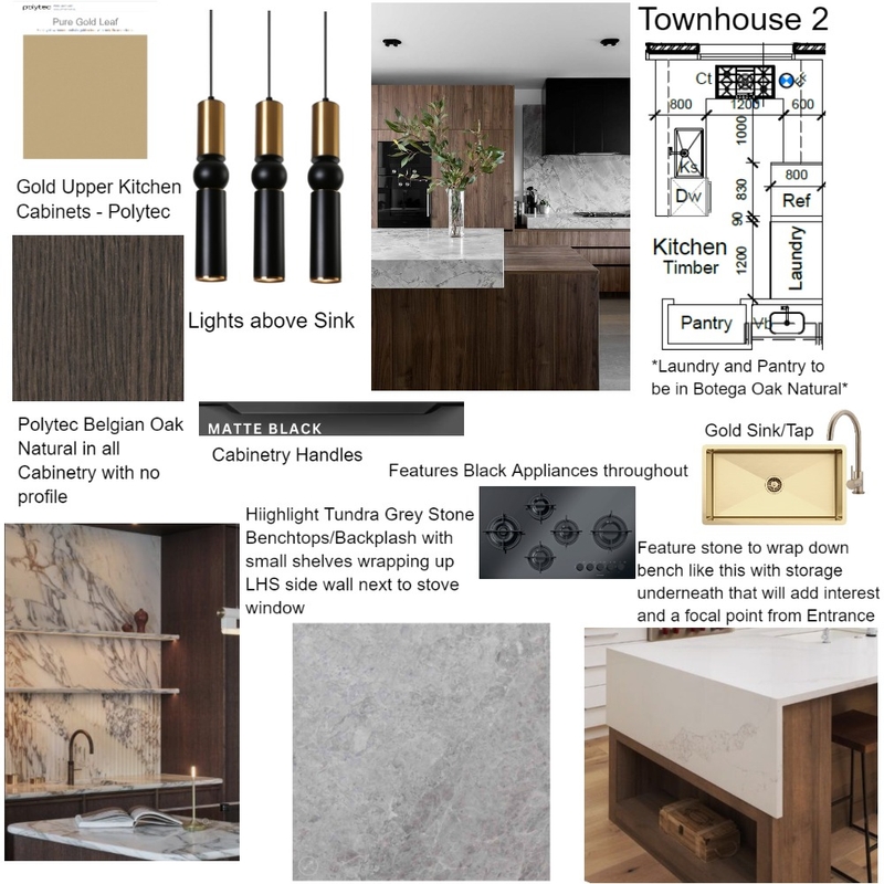 Cheryl Townhouse 2 Kitchen Mood Board by staged design on Style Sourcebook