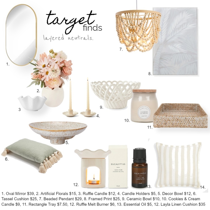 Target Finds Mood Board by thebohemianstylist on Style Sourcebook