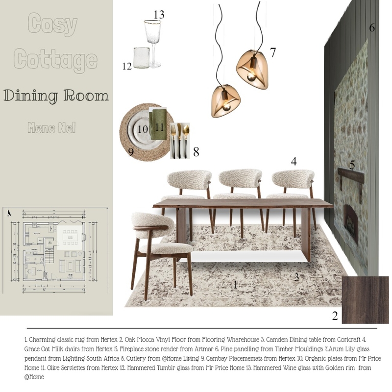 Ass 9 Dining Room Mood Board by menenel01@gmail.com on Style Sourcebook
