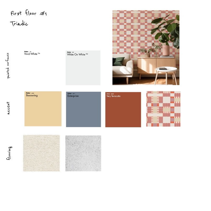 first floor #1 Triadic Mood Board by Livalism on Style Sourcebook
