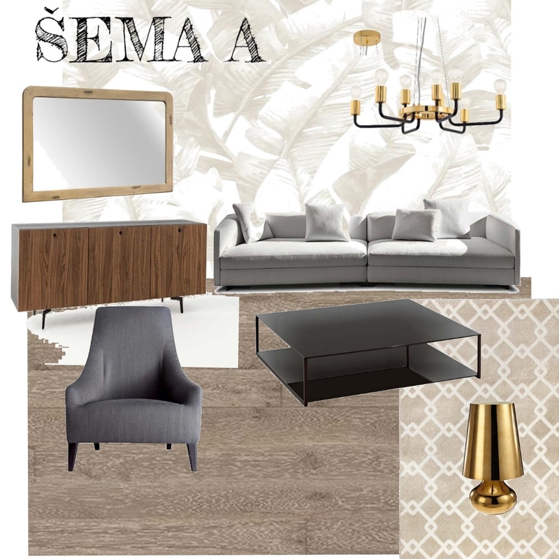 ŠEMA A DNEVNA SOBA Mood Board by majapaun on Style Sourcebook