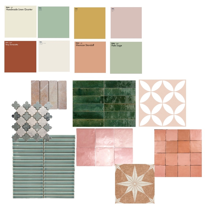 Colour palette tiles Mood Board by Kriveros@bggs.qld.edu.au on Style Sourcebook