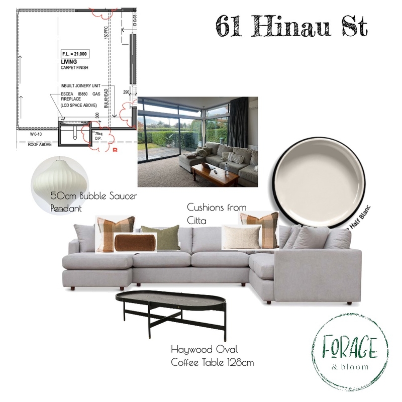 61 Hinau St - Living Room Mood Board by fleurwalker on Style Sourcebook