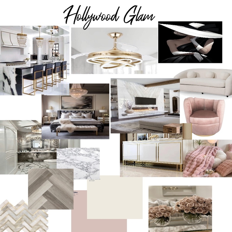 Hollywood Glam Mood Board by Chi Chi on Style Sourcebook