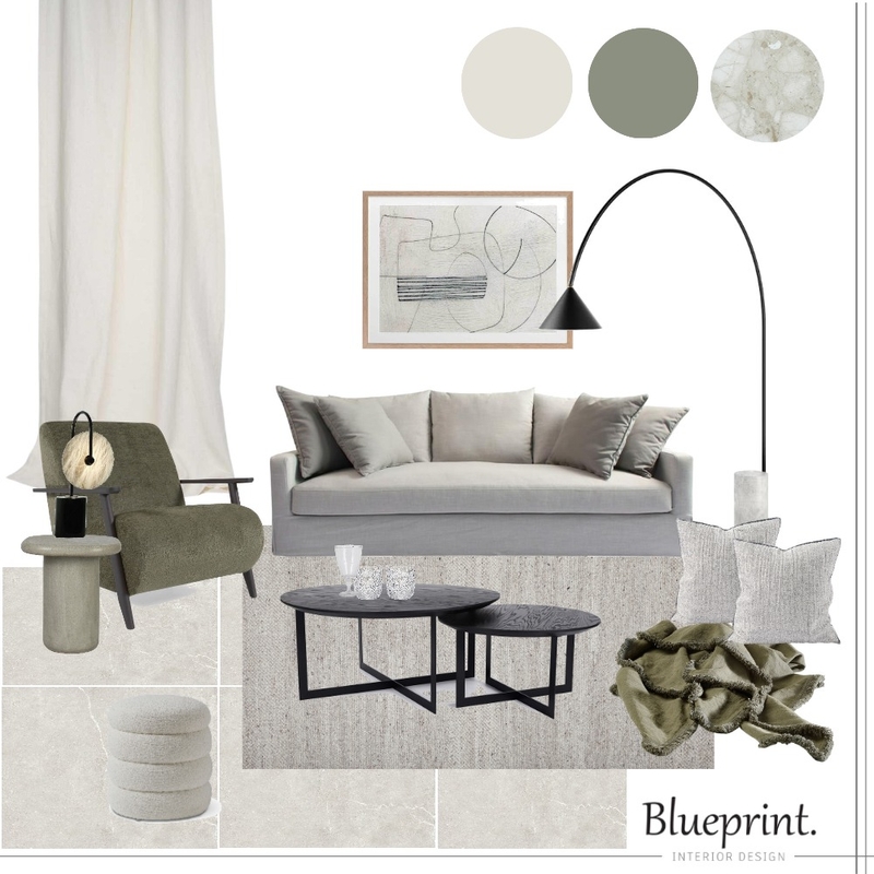 Tonal Living Mood Board by Blueprint Interior Design on Style Sourcebook