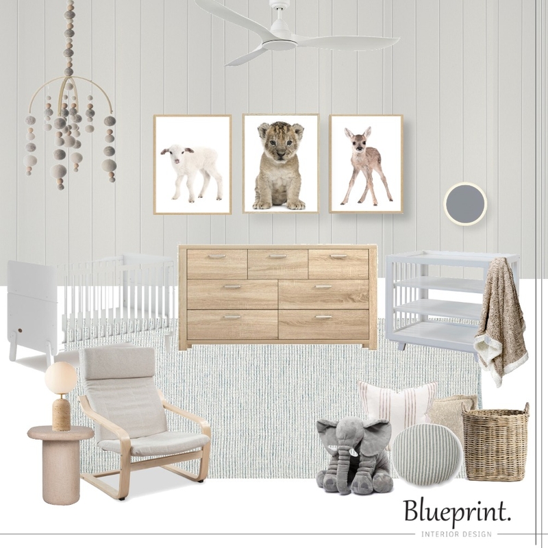 Baby Nursery Mood Board by Blueprint Interior Design on Style Sourcebook