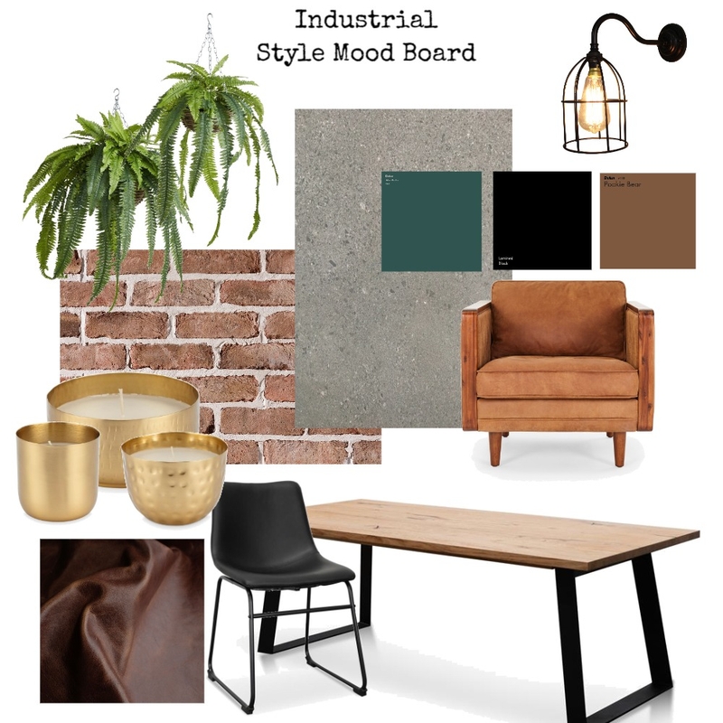 Industrial style board Mood Board by MiaInterior on Style Sourcebook