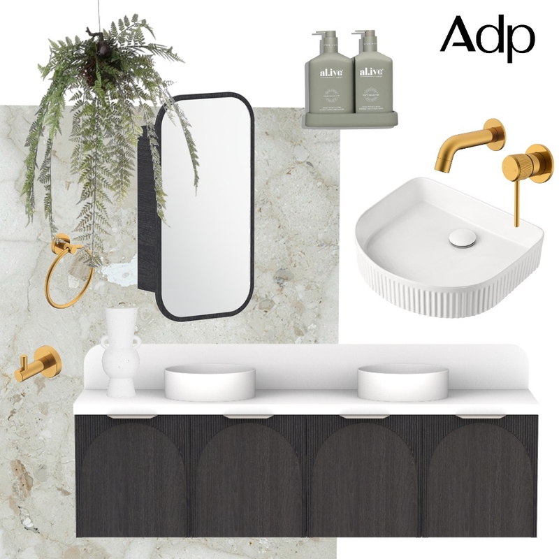 Get the Look: Lysandra's Ensuite featuring Archie in Estella Oak Mood Board by ADP on Style Sourcebook