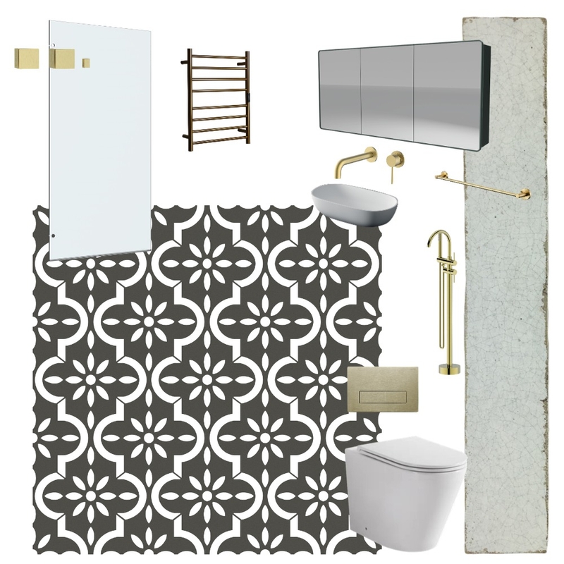 Complete Bathroom Package - The Block 2022 Omar & Oz Main Bathroom Mood Board by Beaumont Tiles on Style Sourcebook