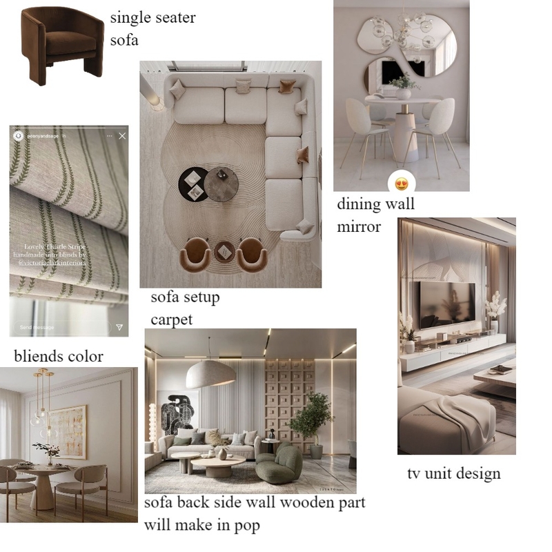 LIVING ROOM MOOD BOARD Mood Board by smehta on Style Sourcebook