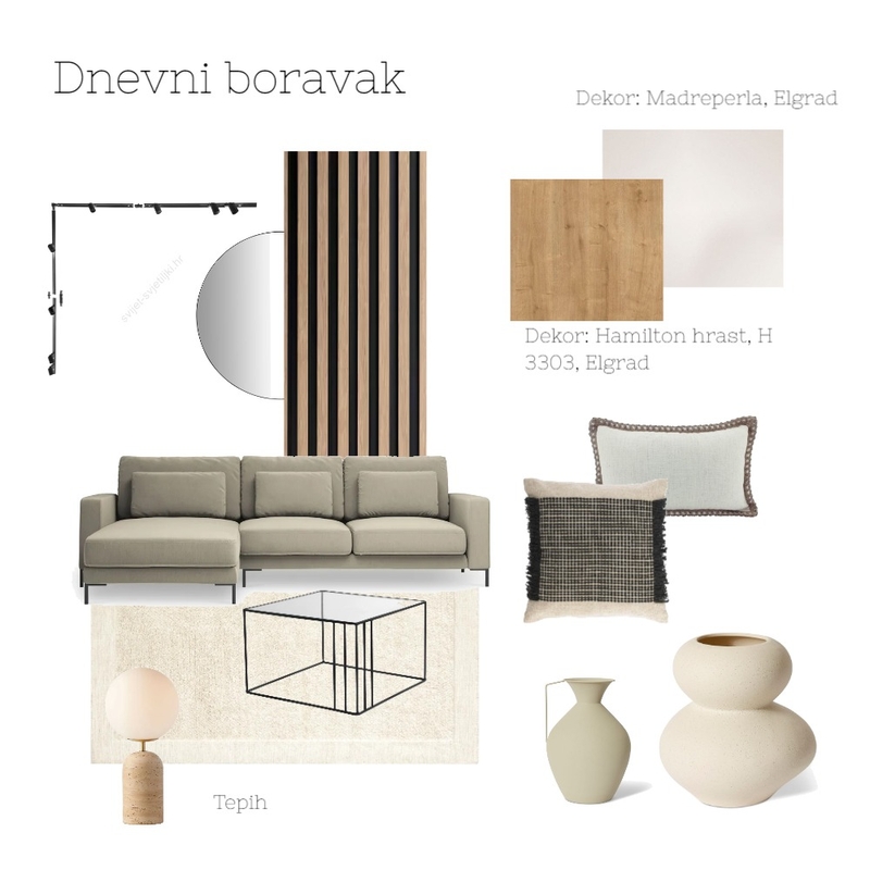 Mendeš dnevni boravak Mood Board by acikovic on Style Sourcebook