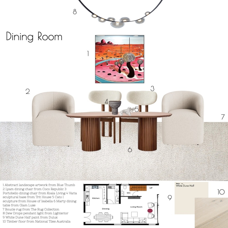 Dining Room sample board Mood Board by ioanna lakouri on Style Sourcebook