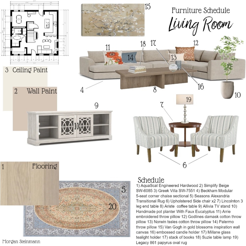 IDI Module 9 (Living Room) Mood Board by Molilly on Style Sourcebook