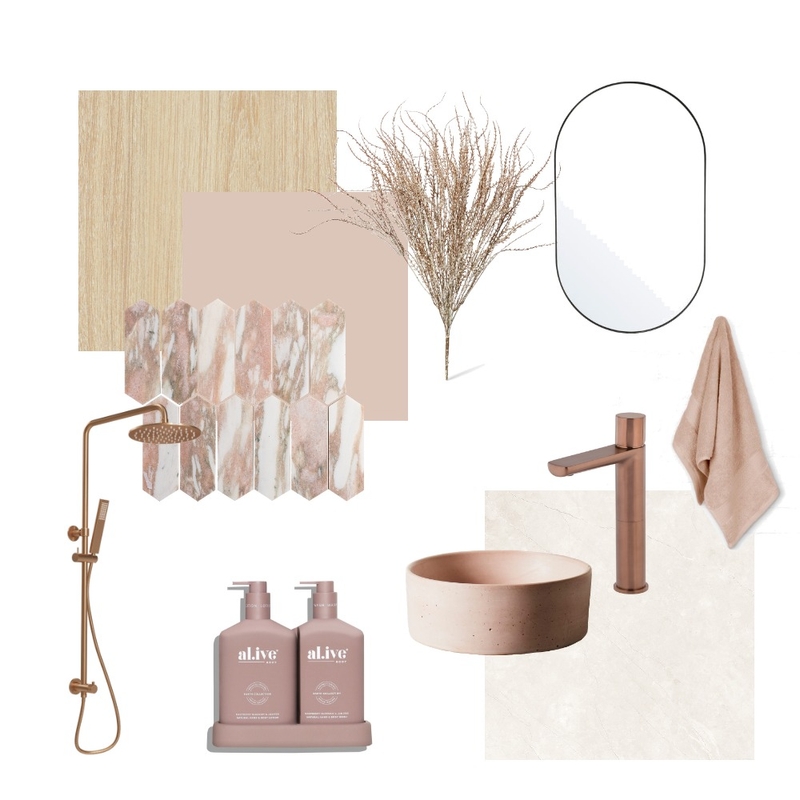 Pink Bathroom Mood Board by ellie.sawyer317 on Style Sourcebook