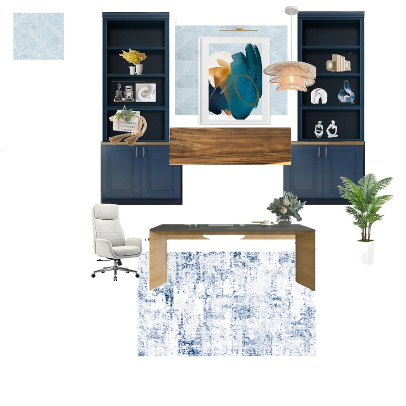 Hampton Style Study Room Sample Board Mood Board by undefined on Style Sourcebook