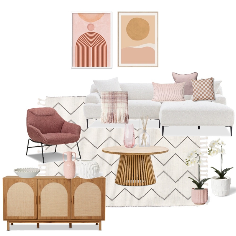 Pink Lounge Mood Board by Courtney Cocks on Style Sourcebook