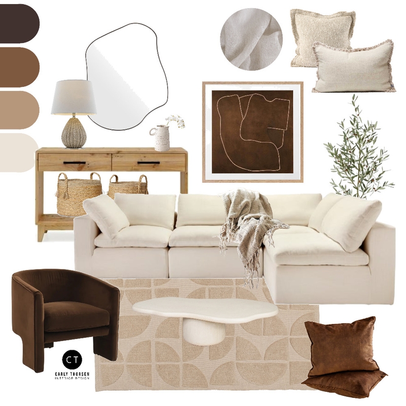 Modern Organic living Mood Board by Carly Thorsen Interior Design on Style Sourcebook