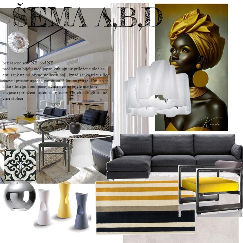 KOREKCIJA PROSTORA U ŠEMU A,B,D Mood Board by majapaun on Style Sourcebook