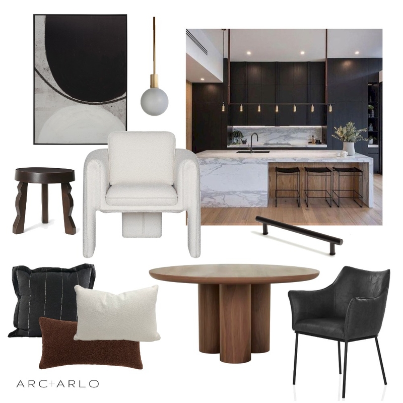 Contemporary Dining Mood Board by Arc and Arlo on Style Sourcebook