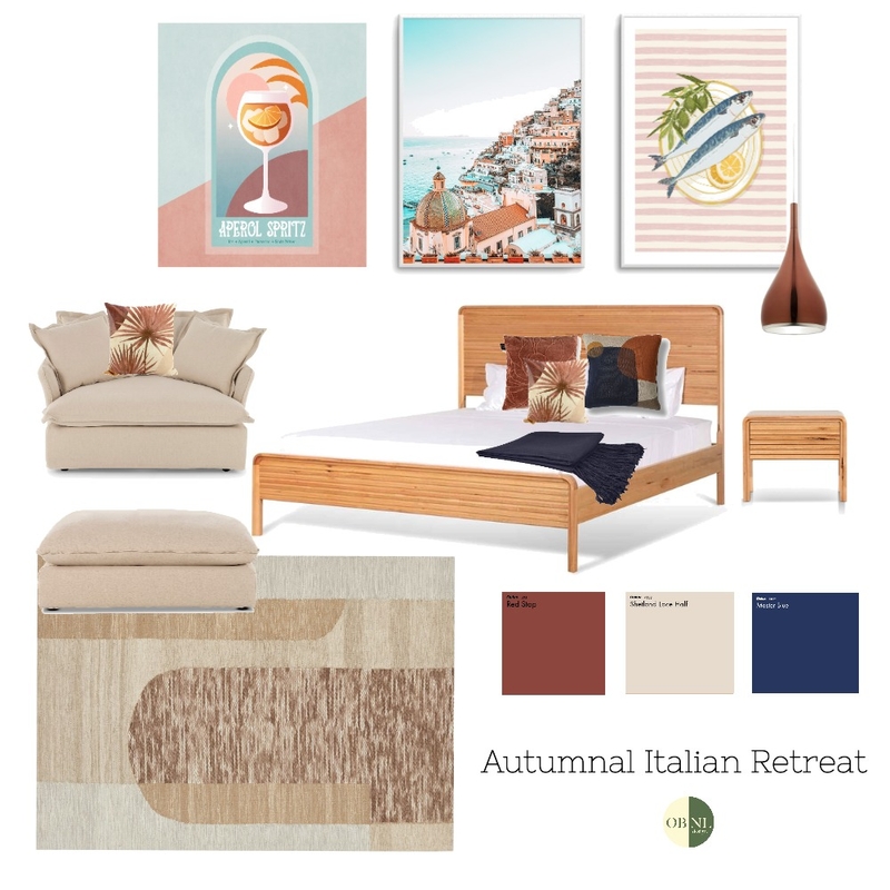 Autumnal Italian Retreat Mood Board by OBNL design on Style Sourcebook