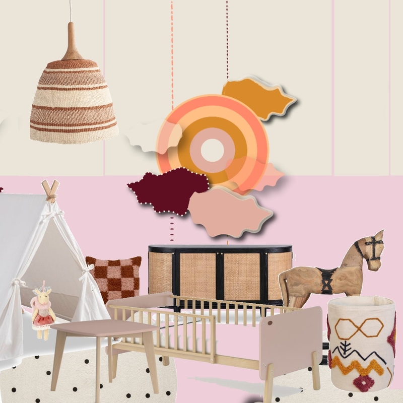 Pink and Brown Kids Space Moodboard Mood Board by Gos from Design Home Space on Style Sourcebook