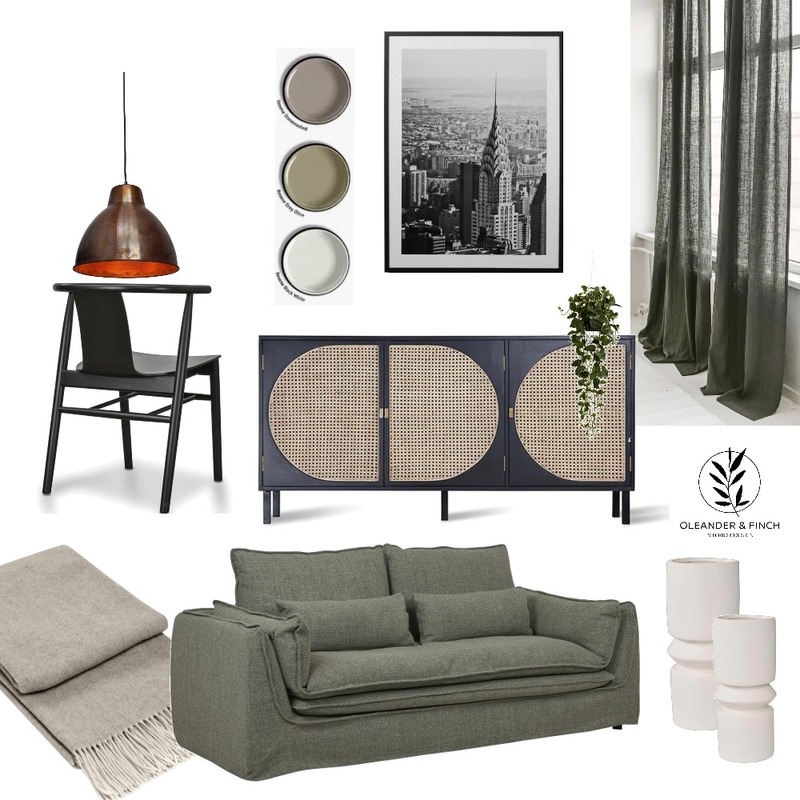 Contemporary olive Mood Board by Oleander & Finch Interiors on Style Sourcebook