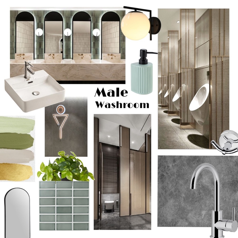 male washroom Mood Board by deepika on Style Sourcebook