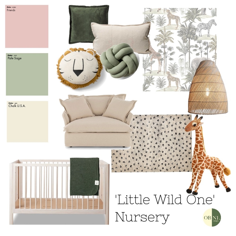 Little Wild One Nursery Mood Board by OBNL design on Style Sourcebook