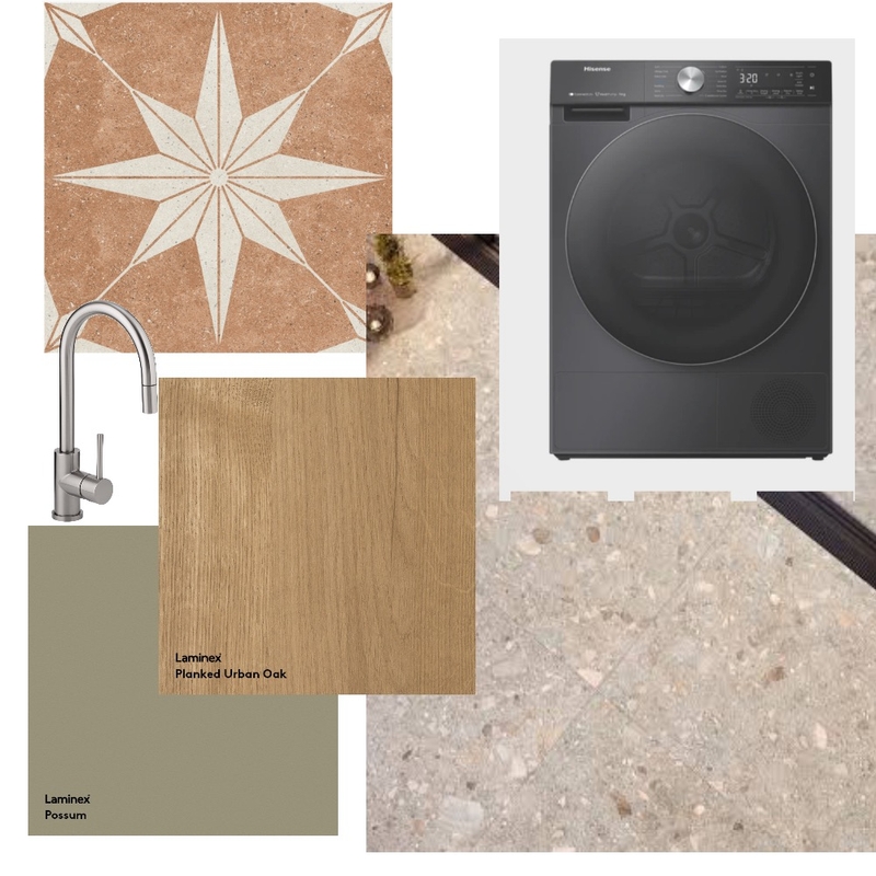 Mediterranean simple Laundry Mood Board by Coastalsunsetparadise on Style Sourcebook