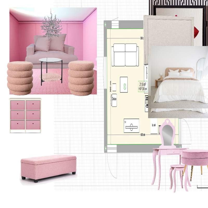 Barbie style Mood Board by Annette S. Interior design on Style Sourcebook