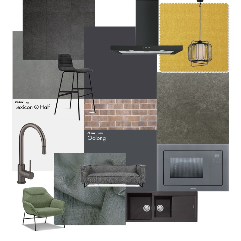 Material board kitchen Mood Board by Demon on Style Sourcebook