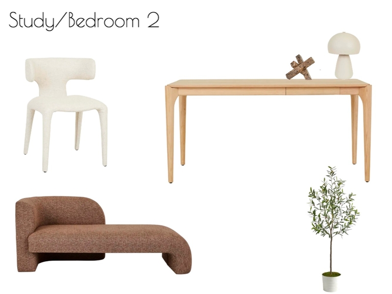 Study/Bedroom 2 Mood Board by interiorschemes@gmail.com on Style Sourcebook