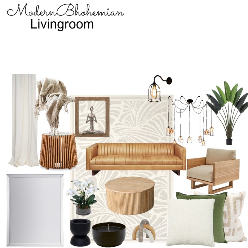 Livingroom- Modern Boho Mood Board by VettyDecor on Style Sourcebook