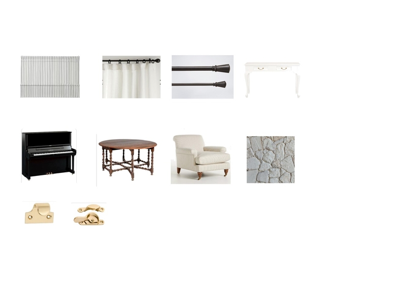 Modern Farmhouse Living Room Mood Board by Rebecca Clark Design on Style Sourcebook