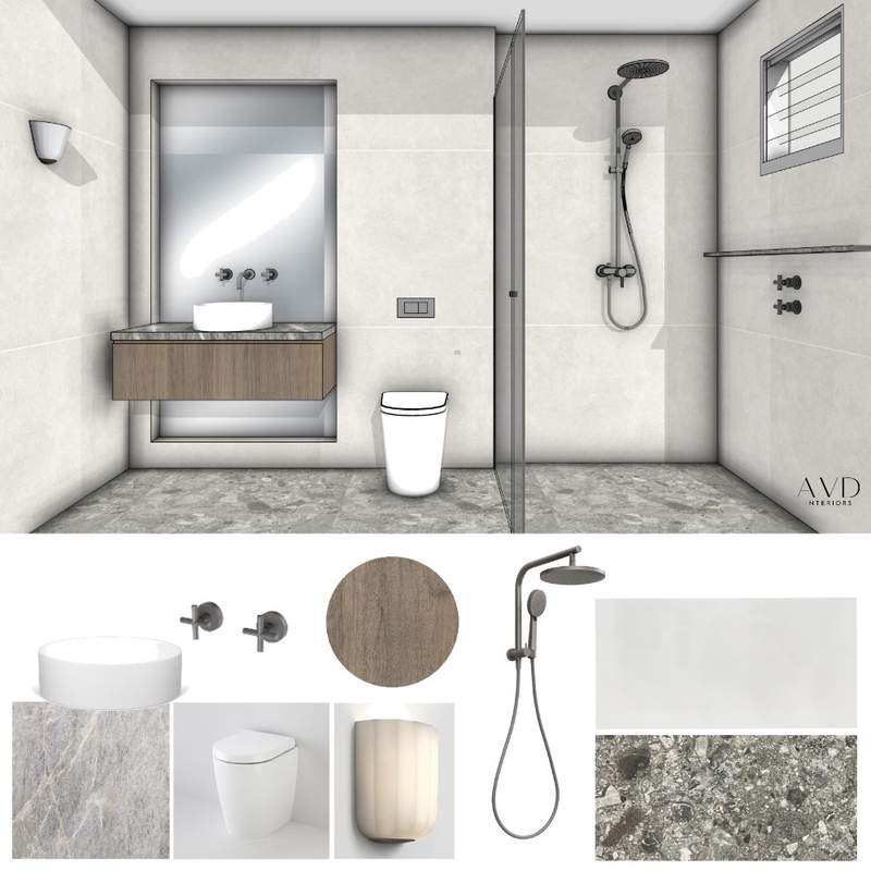 Laundry Bathroom Mood Board by Aime Van Dyck Interiors on Style Sourcebook