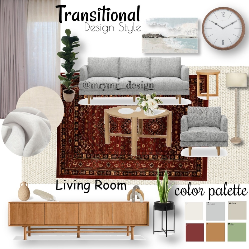 transitional living room Mood Board by maryamroomi on Style Sourcebook