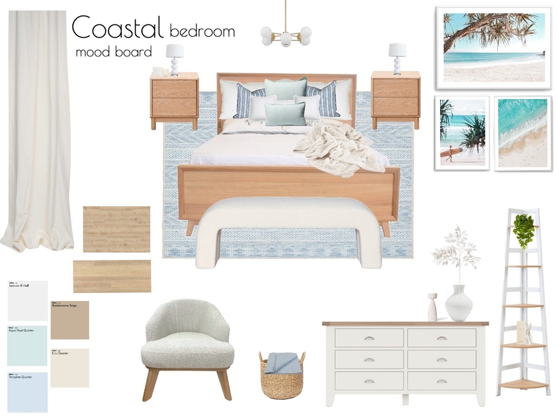 Coastal bedroom Mood Board by MurielHayward on Style Sourcebook