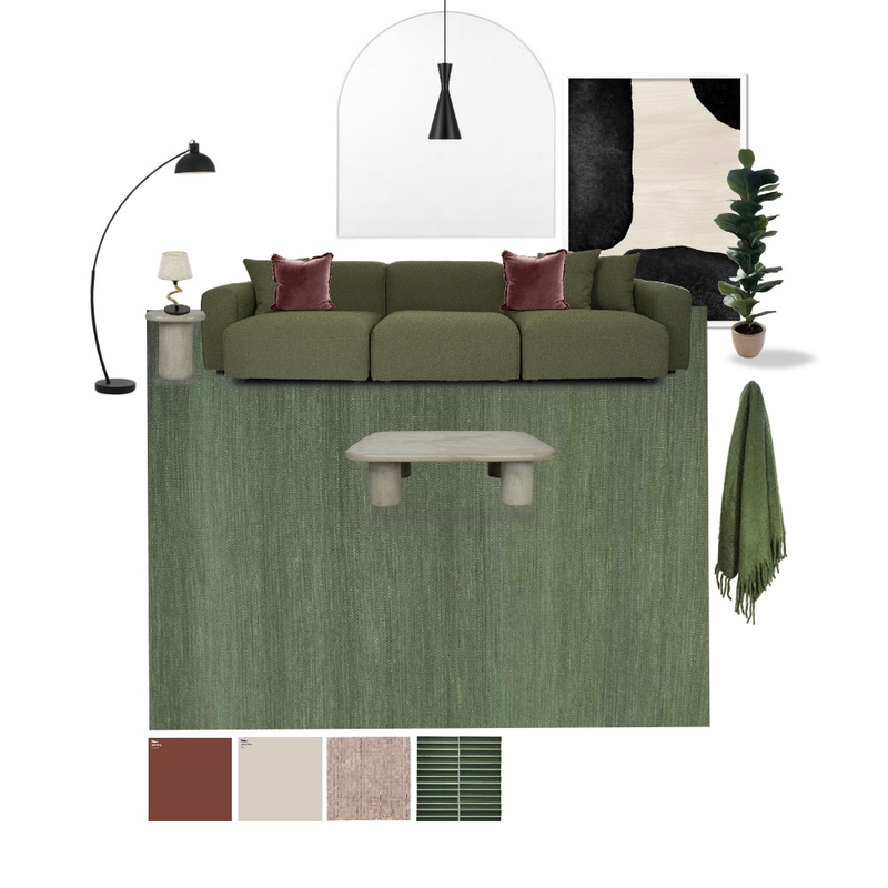 OLIVE RETREAT Mood Board by Tallira | The Rug Collection on Style Sourcebook