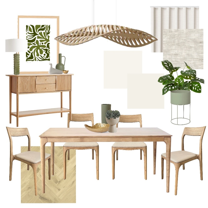 Module 9 – Samples Board – Dining Room Mood Board by Kerkmann on Style Sourcebook