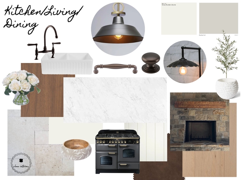 Goldies Kitchen Living Dining Mood Board by CloverInteriors on Style Sourcebook