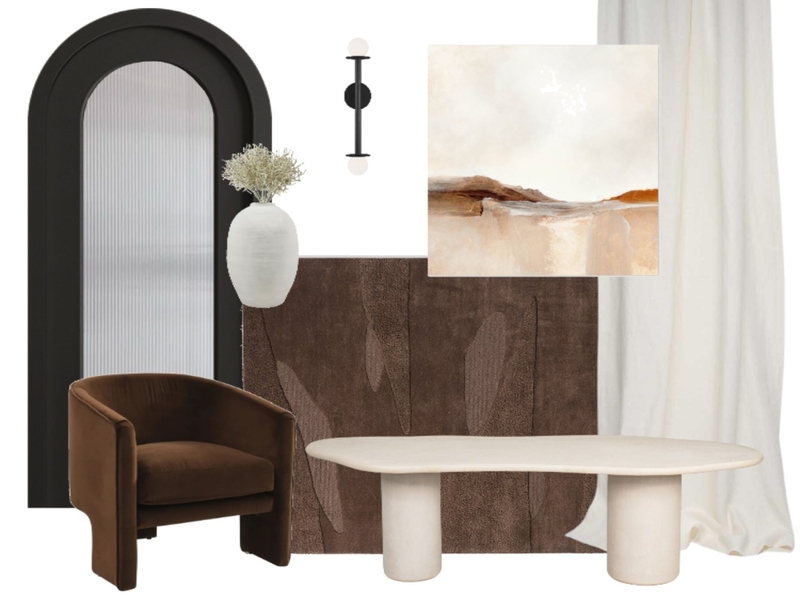 Dark Contemporary Living Room Mood Board by Bethany Routledge-Nave on Style Sourcebook