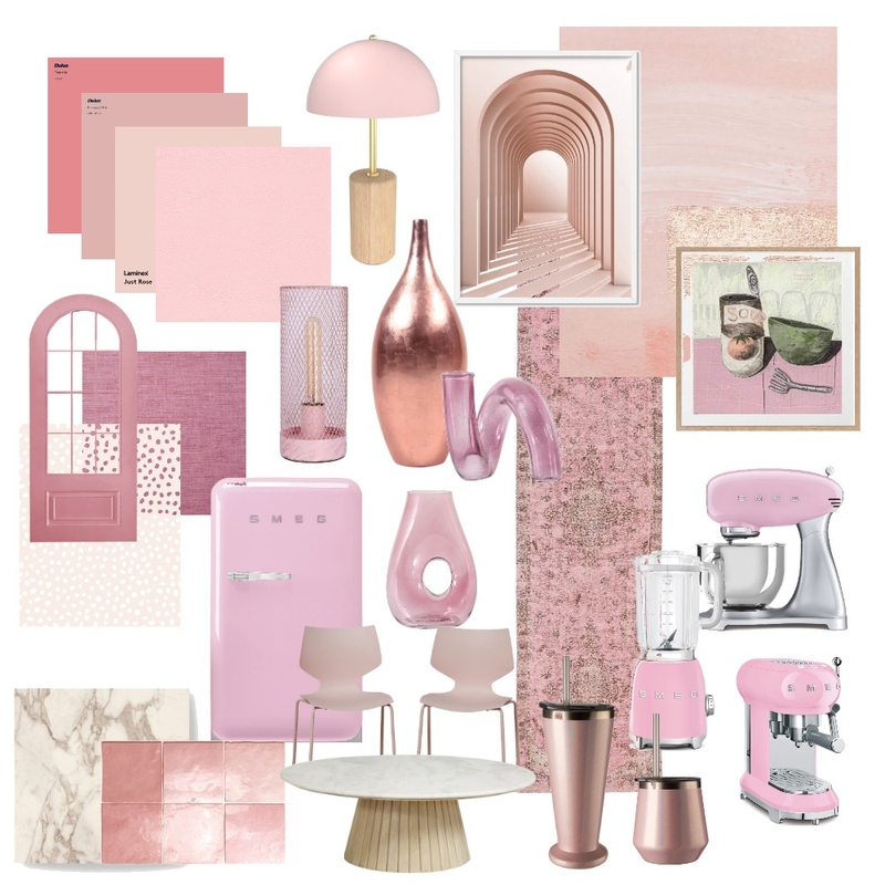 Pink Kitchen Mood Board by Mod McDonald on Style Sourcebook