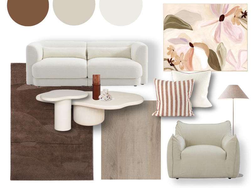 Warm Contemporary Living Mood Board by Manea Interiors on Style Sourcebook