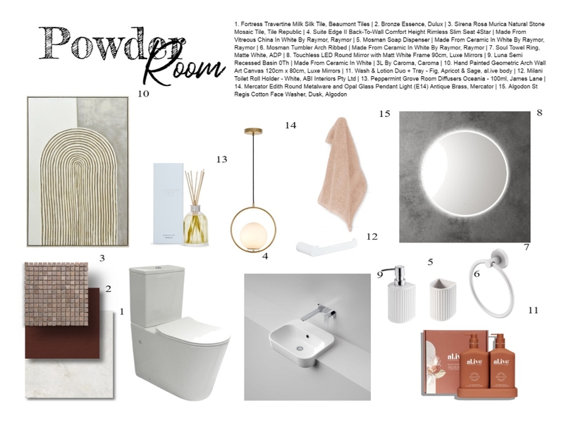 powder room Mood Board by roanchara on Style Sourcebook