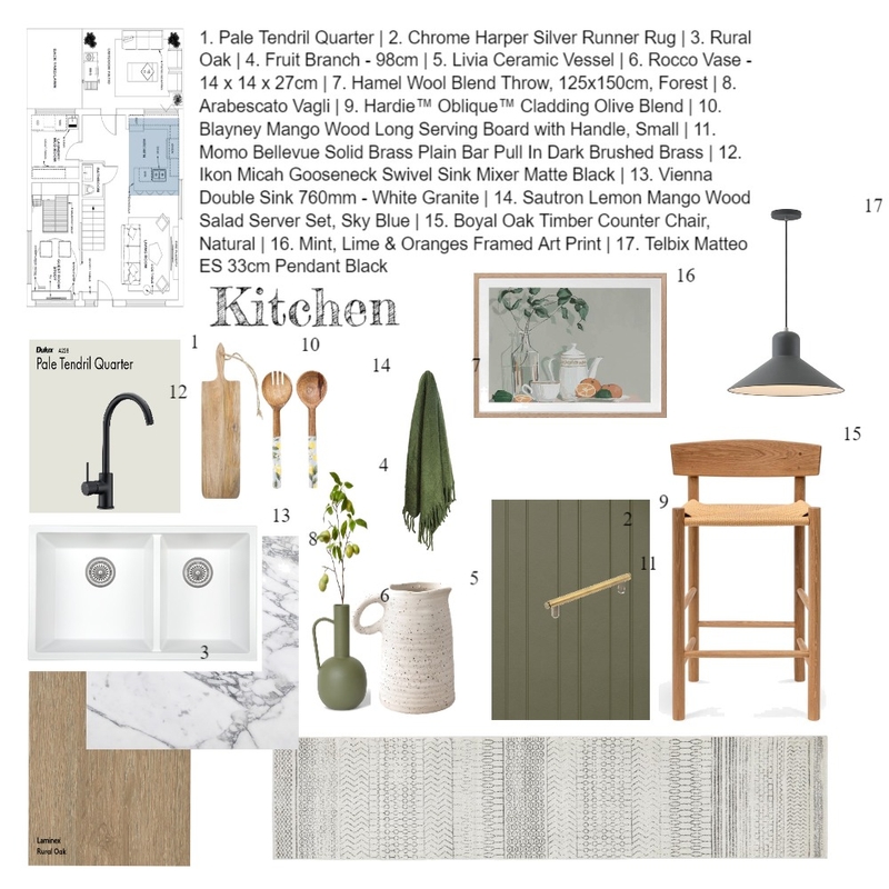 Farmhouse Kitchen Mood Board by mmeredith on Style Sourcebook