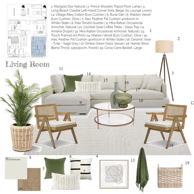 Module 9 Livingroom Mood Board by mmeredith on Style Sourcebook