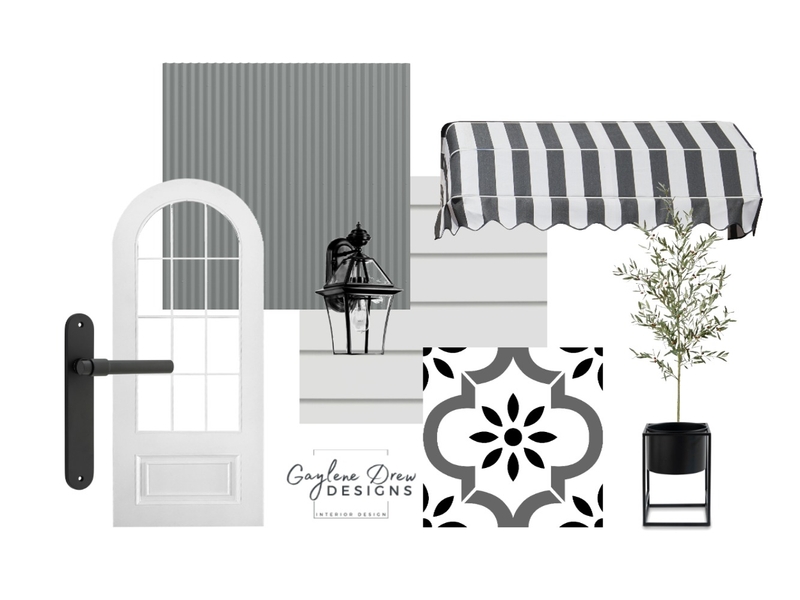 Hamptons Inspired Exterior Mood Board by Gaylene Drew Designs on Style Sourcebook